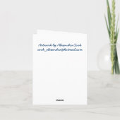 De kaart van de Verjaardag van Snegurochka in Rus (Achterkant)