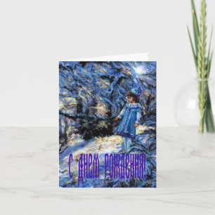 De kaart van de Verjaardag van Snegurochka in Rus