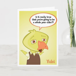 De Kaart van de Verjaardag van Yubi