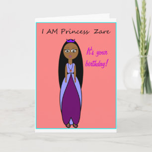 De Kaart van de Verjaardag van Zare van de prinses