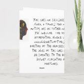 De Kaart van de Voorlichting van de Verwonding van (Achterkant)