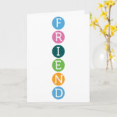 De Kaart van de vriendschap (Gele Bloem)