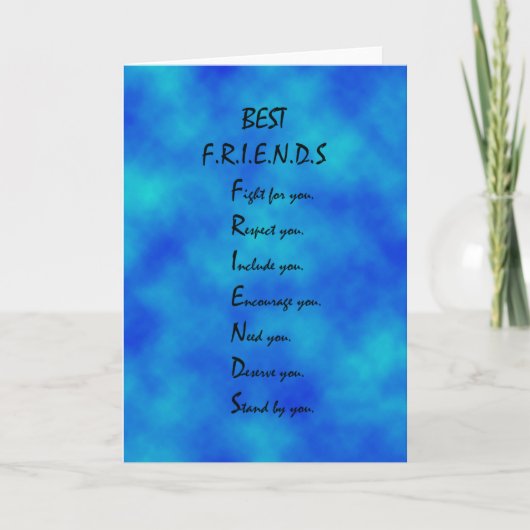 De kaart van de vriendschap (Voorkant)