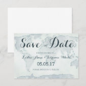 De kaart van de waterverf sparen de Datum (Voorkant / Achterkant)