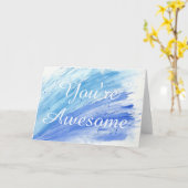 De kaart van de Waterverf van de Groet van de (Gele Bloem)