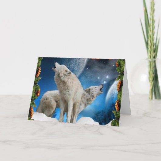 De kaart van de Zangers van Kerstmis (Voorkant)