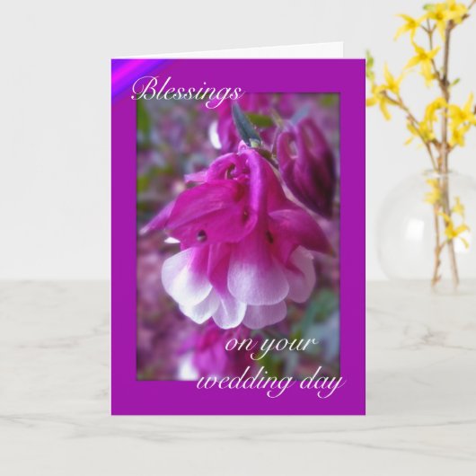 De Kaart van de Zegen van de Dag van het Huwelijk (Gele Bloem)