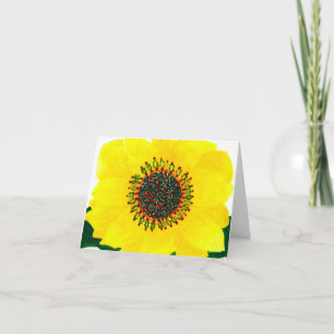 De Kaart van de Zonnebloem van de vakantie