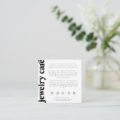 De Kaart van de Zorg van de juwelen, het Tussenvoe (Staand voorkant)