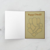 De Kaart van Diwali van de Foto van Ganesh - (Binnen)