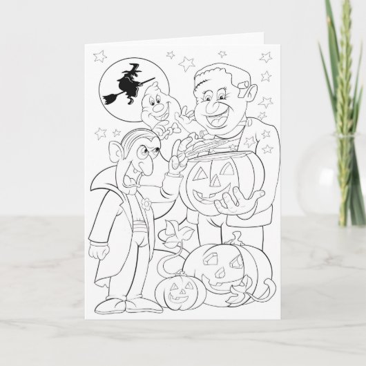 De kaart van DIY hobbt Halloween (Voorkant)