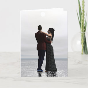 De Kaart van een dansende paar Fine Art Valentijns