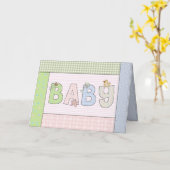 De Kaart van gelukwensen: Baby (Gele Bloem)