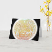 De Kaart van groeten - de "Maneschijn van de (Gele Bloem)