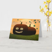 De kaart van Halloween (Gele Bloem)