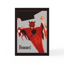 De Kaart van Halloween van de "toenemende Duivel"
