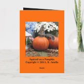 De Kaart van Halloween van Squirrely (Achterkant)