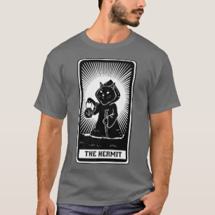 De Kaart van Hermit Cat Tarot T-shirt
