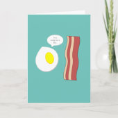 De Kaart van het bacon en van de Verjaardag van (Voorkant)