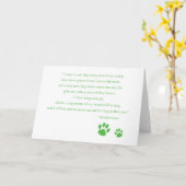 De Kaart van het Citaat van het Hart van de hond (Gele Bloem)