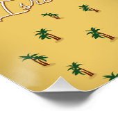 De  kaart van het Dode Zee Perfect Poster (Hoek)