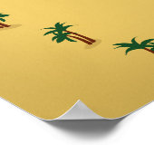 De  kaart van het Dode Zee Poster (Hoek)