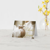 De Kaart van het Doopsel van het baby (Gele Bloem)