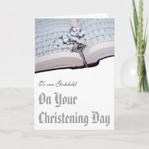 De kaart van het doopsel van Peetouders aan