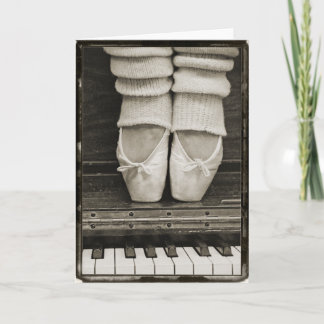 De kaart van het Duet van het Ballet van de piano