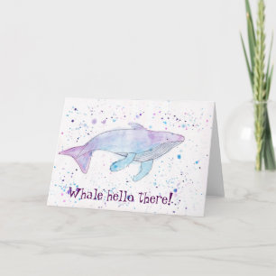 De Kaart van het "Hallo van de Walvis van de