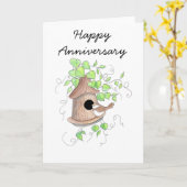 De Kaart van het Jubileum, Chickadee op Vogelhuis (Gele Bloem)