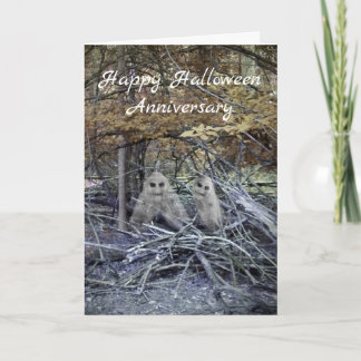 De kaart van het Jubileum van Halloween met spoken