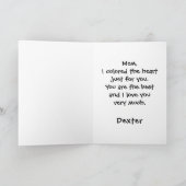 De Kaart van het kind voor Moederdag gepersonalise (Binnen)