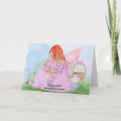 De Kaart van het Konijntje van de Fee van Pasen (Achterkant)