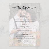 De Kaart van het Menu van de Bieden van de Band va (Voorkant)