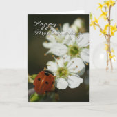 De Kaart van het moederdag met (Gele Bloem)