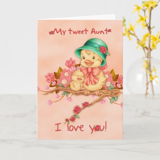 De Kaart van het moederdag met Baby en de Vogel (Gele Bloem)