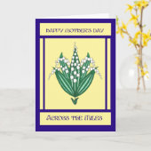 De Kaart van het moederdag "over de Mijlen" - (Gele Bloem)