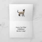 De kaart van het Moederdag van de foto met siamese (Binnen)