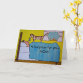 De Kaart van het Moederdag van de Kat van de (Gele Bloem)