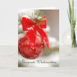 De Kaart van het Ornament van Weihnachten van