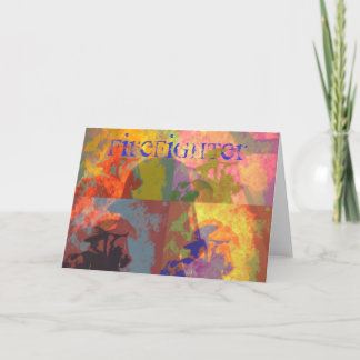 De Kaart van het Pop-art van de brandbestrijder