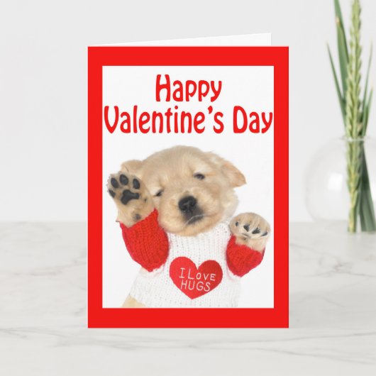 De Kaart van het Puppy van het Golden retriever (Voorkant)