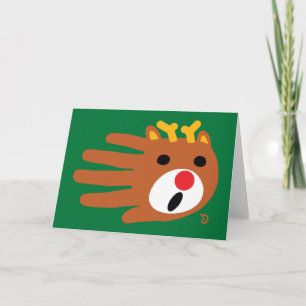 De kaart van het Rendier van Kerstmis