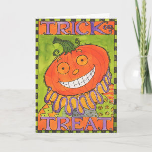 De kaart van het trick or treat