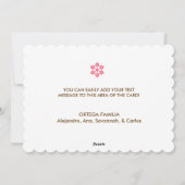 De Kaart van het Vakantie van de Ornamenten van (Achterkant)