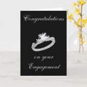 DE KAART VAN HET VERLOVING VAN DE RING VAN DE (Gele Bloem)