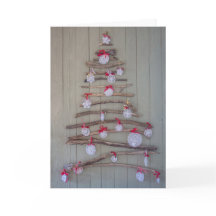 De kaart van Kerstmis, boom