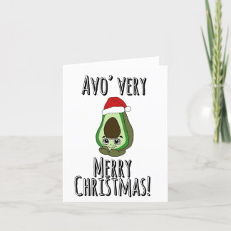 De kaart van Kerstmis van de avocado