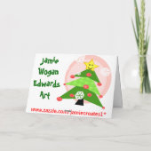 De Kaart van Kerstmis van de Liefjes van de (Achterkant)